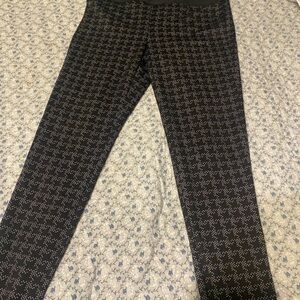 7th Avenue Black Textured Pants